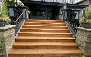 After stairs deck